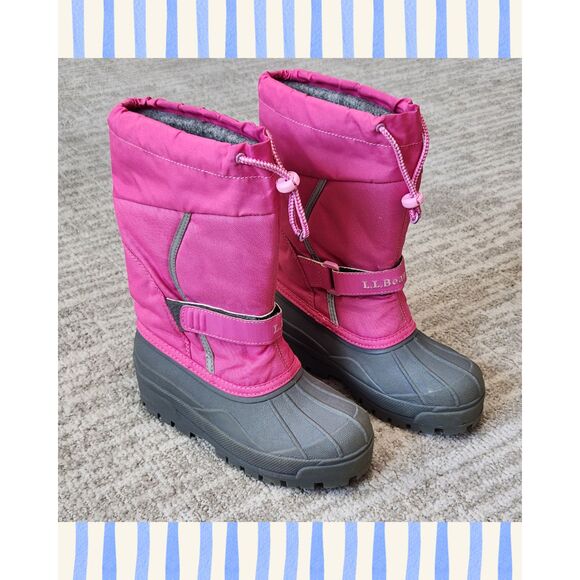 L.L. Bean Other - LL Bean kid's Northwoods snow boots pink size 2 youth (LLB Item 238064)